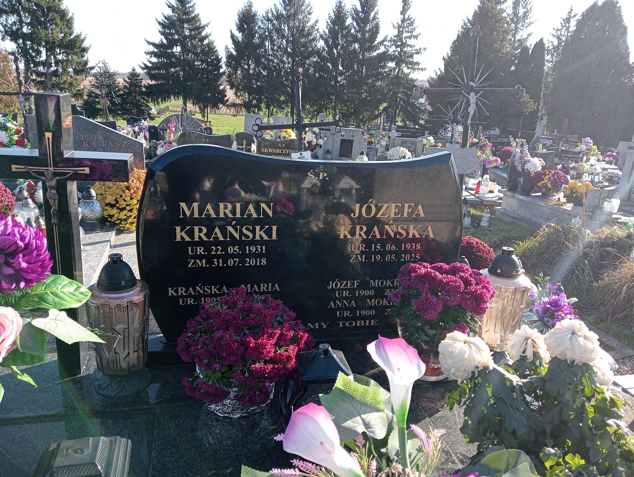 Józefa Krańska 1938 Spytkowice - Grobonet - Wyszukiwarka osób pochowanych