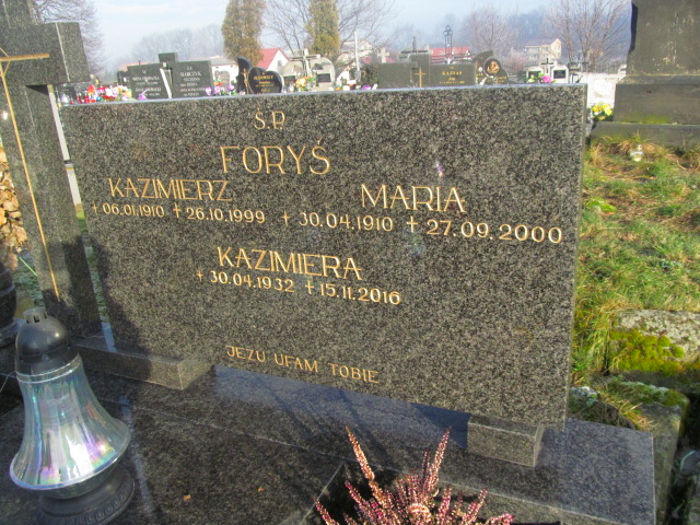 Maria Foryś 1910 Spytkowice - Grobonet - Wyszukiwarka osób pochowanych