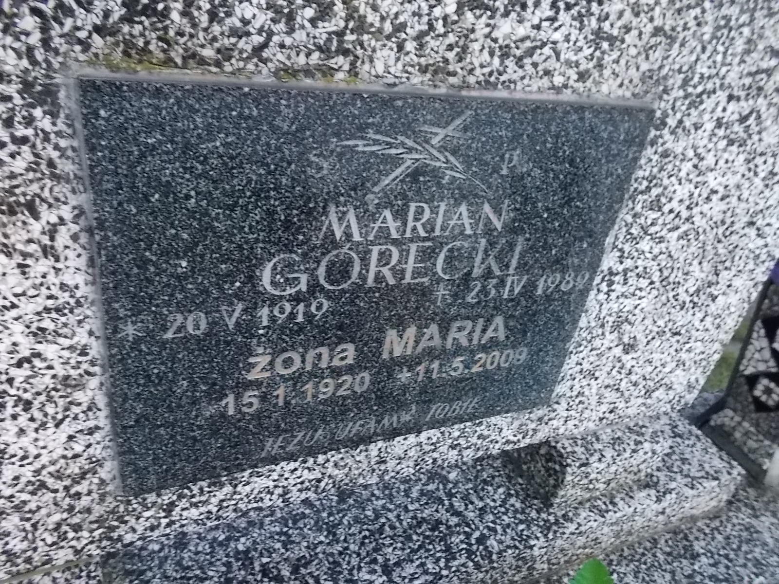 Maria Górecka 1920 Spytkowice - Grobonet - Wyszukiwarka osób pochowanych