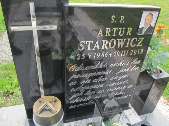 Artur Starowicz 1966 Spytkowice - Grobonet - Wyszukiwarka osób pochowanych