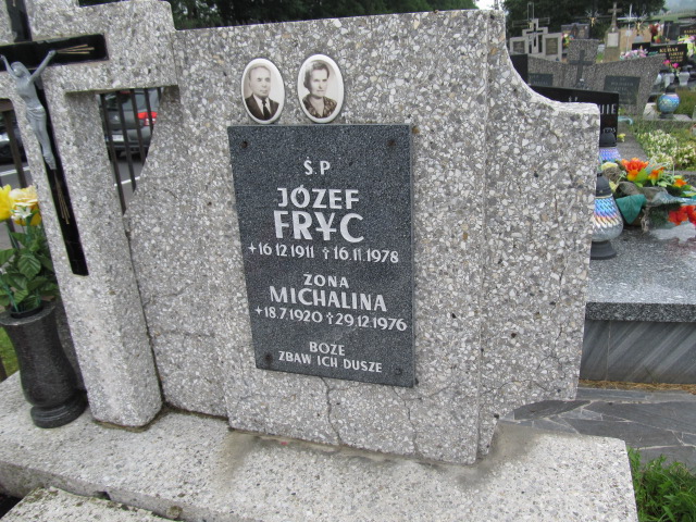 Józef Fryc 1911 Spytkowice - Grobonet - Wyszukiwarka osób pochowanych