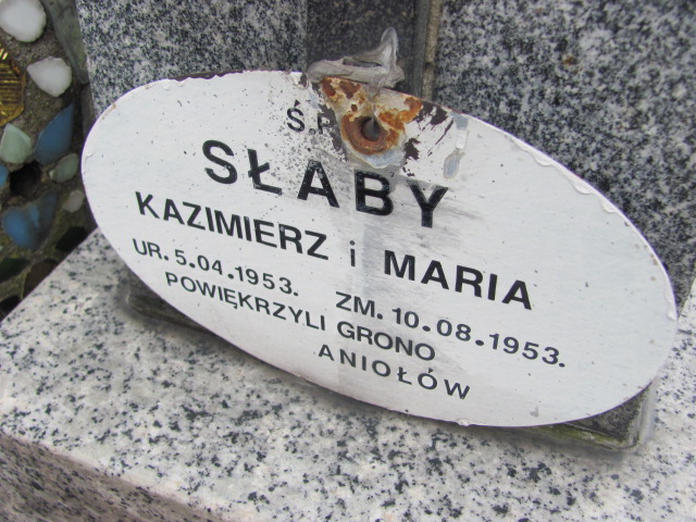 Maria Słaby 1953 Spytkowice - Grobonet - Wyszukiwarka osób pochowanych
